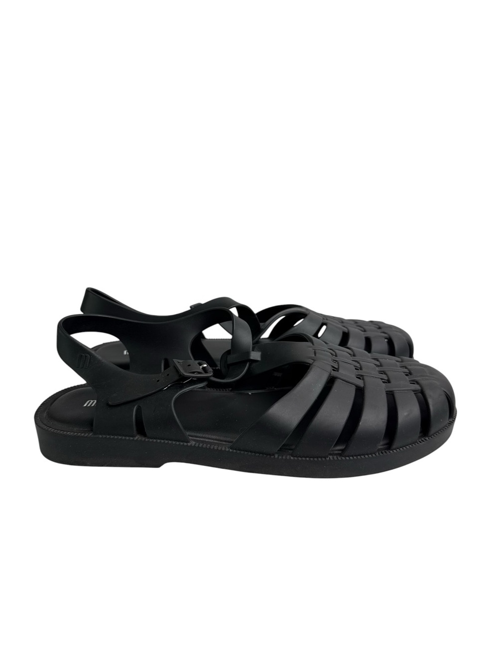 Melissa Possession Matte Black Fisherman Jelly Sandals Summer Vegan Casual